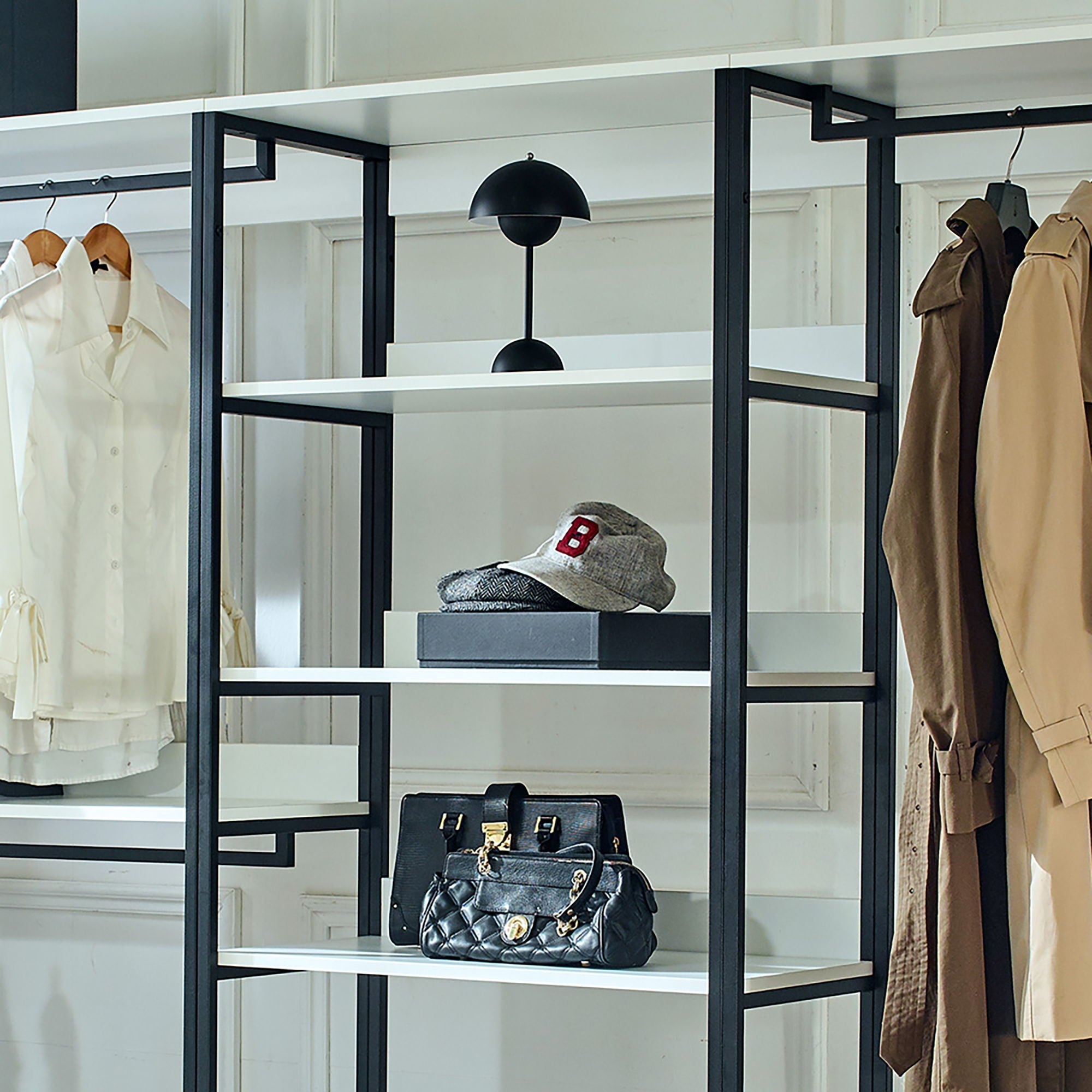 Fiona - Freestanding Walk-In Closet System - White by HouseOfZazla