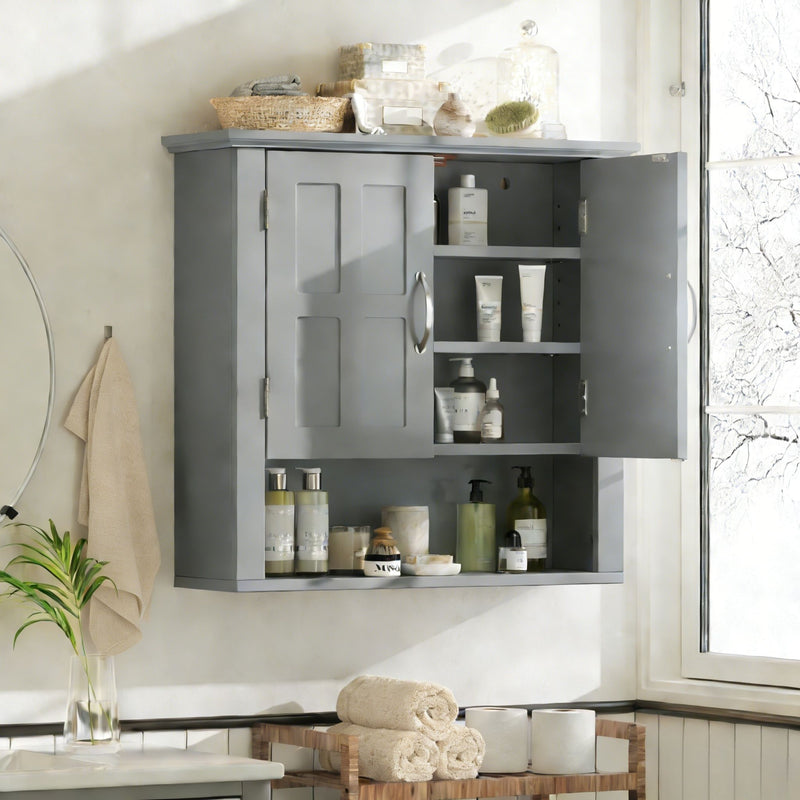 Multi Functional Wall Mounted Cabinet With Adjustable Shelves For Bathroom by HouseOfZazla