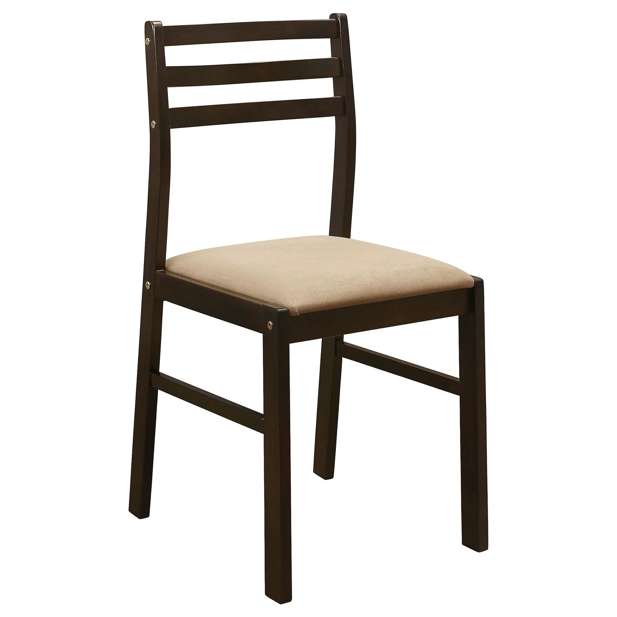 Bucknell 3-piece Round Drop Leaf Dining Table Set Cappuccino by Unique Piece Furniture