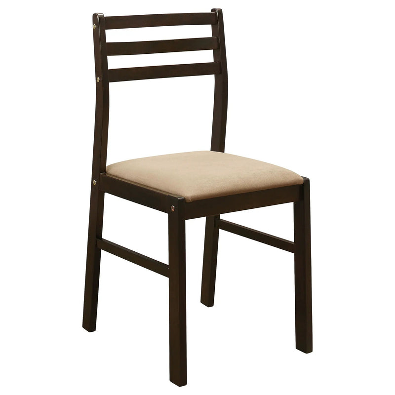 Bucknell 3-piece Round Drop Leaf Dining Table Set Cappuccino by Unique Piece Furniture
