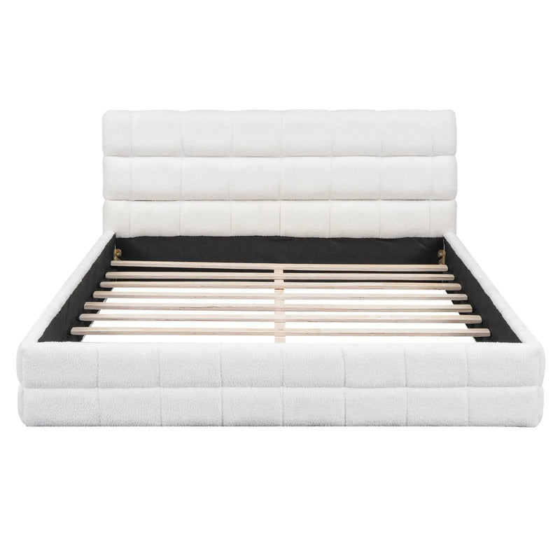 Upholstered Platform Bed With Headboard by Unique Piece Furniture