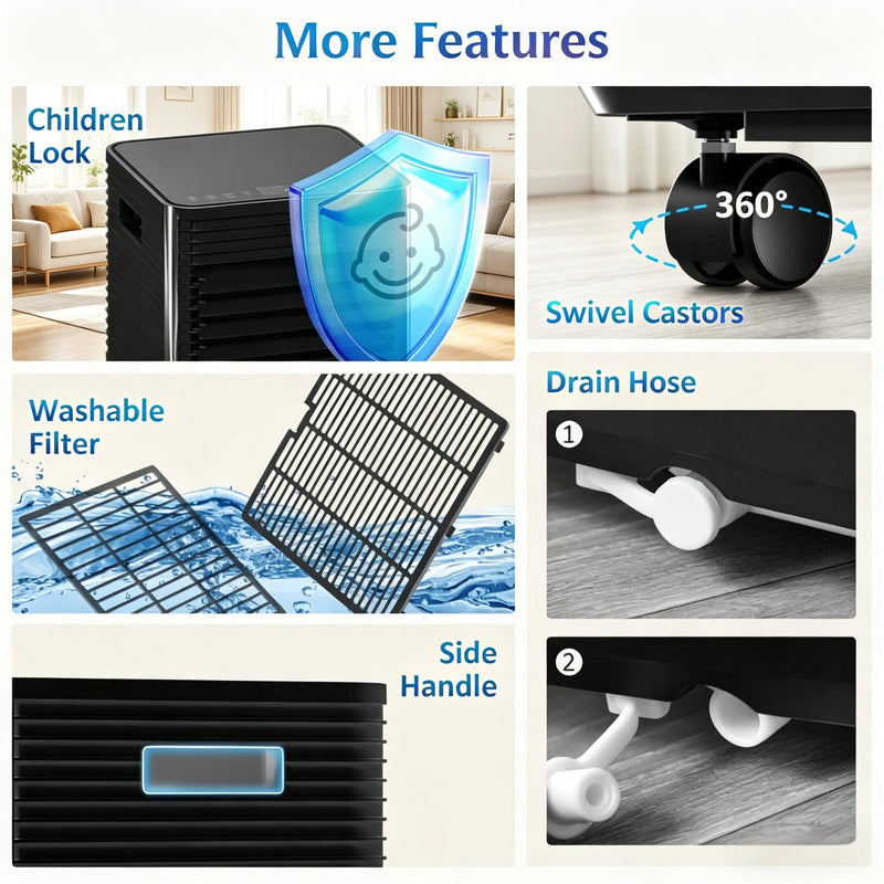 Mobile Air Conditioner with Wheels by HouseOfZazla