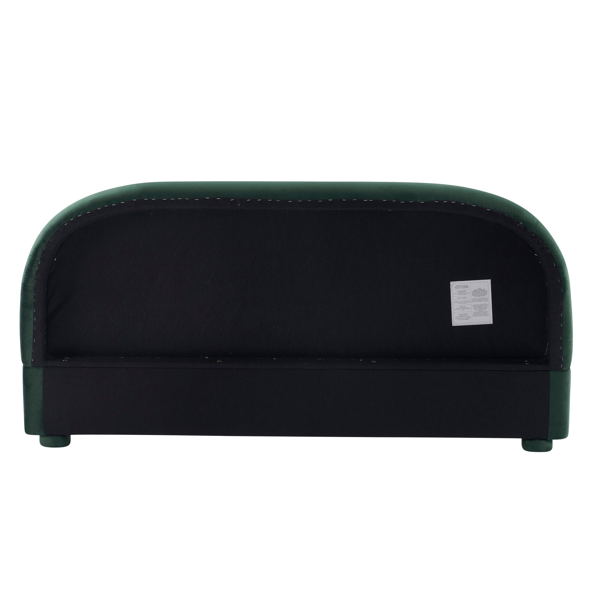 Dark Green Velvet Bed Frame by HouseOfZazla