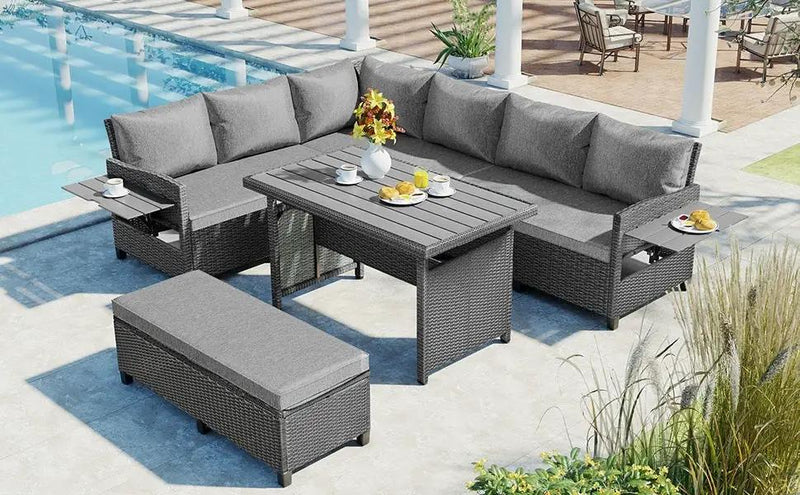 Tomax 5-Piece Outdoor Patio Rattan Sofa Set by HouseOfZazla