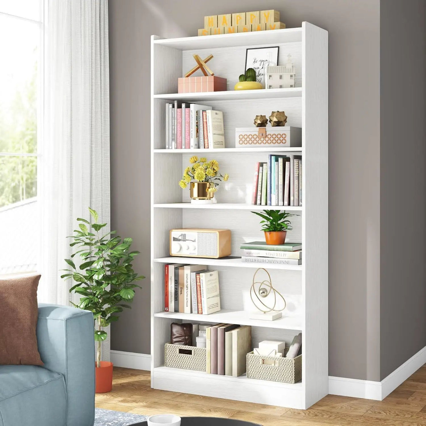 Library Bookshelf With Storage For Living Room by HouseOfZazla