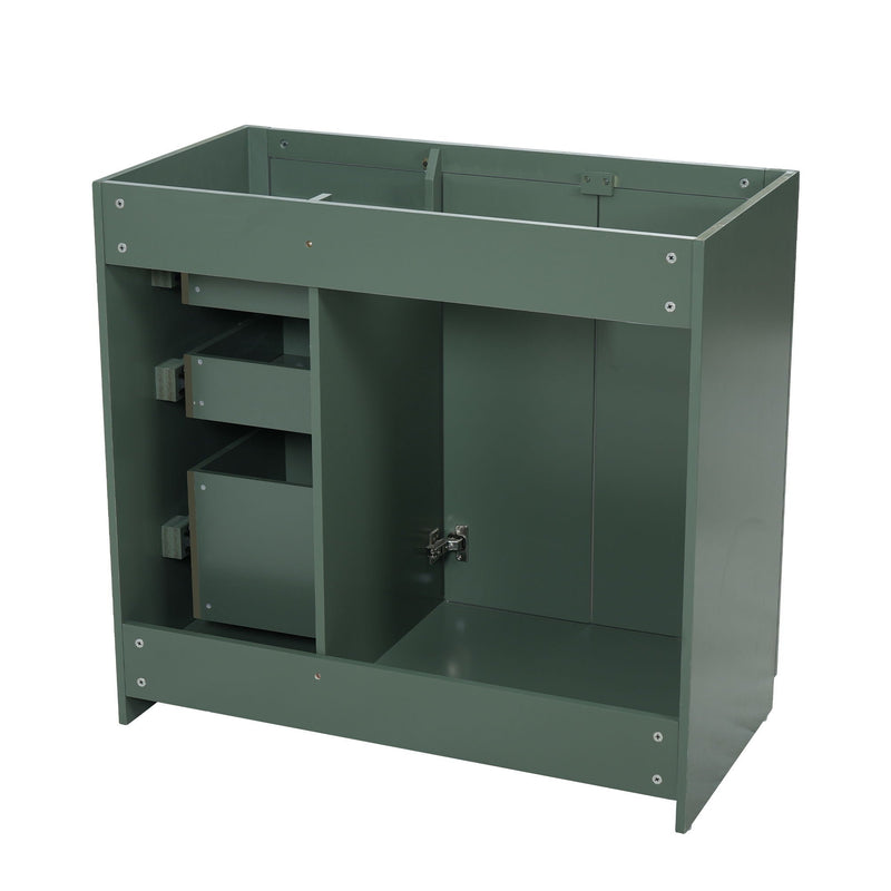 Retro Style Bathroom Vanity, 3 Drawers & Soft Closing Doors by HouseOfZazla