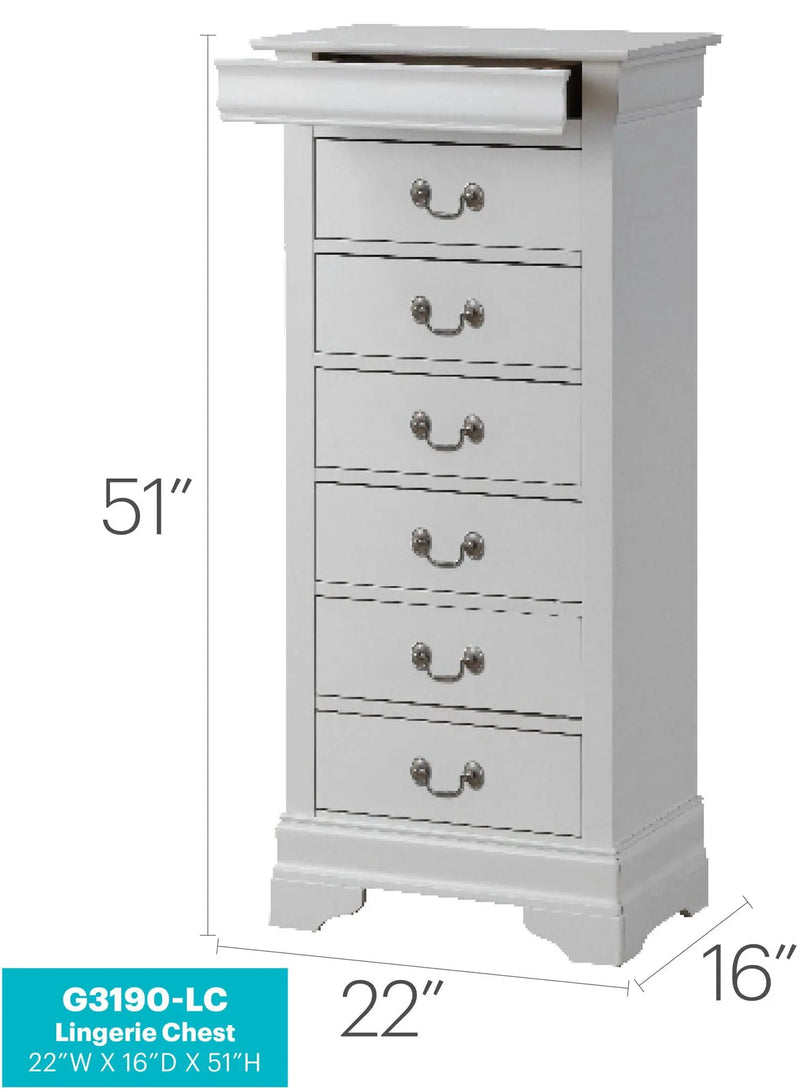 Traditional Style Lingerie Storage Chest Timeless by Unique Piece Furniture