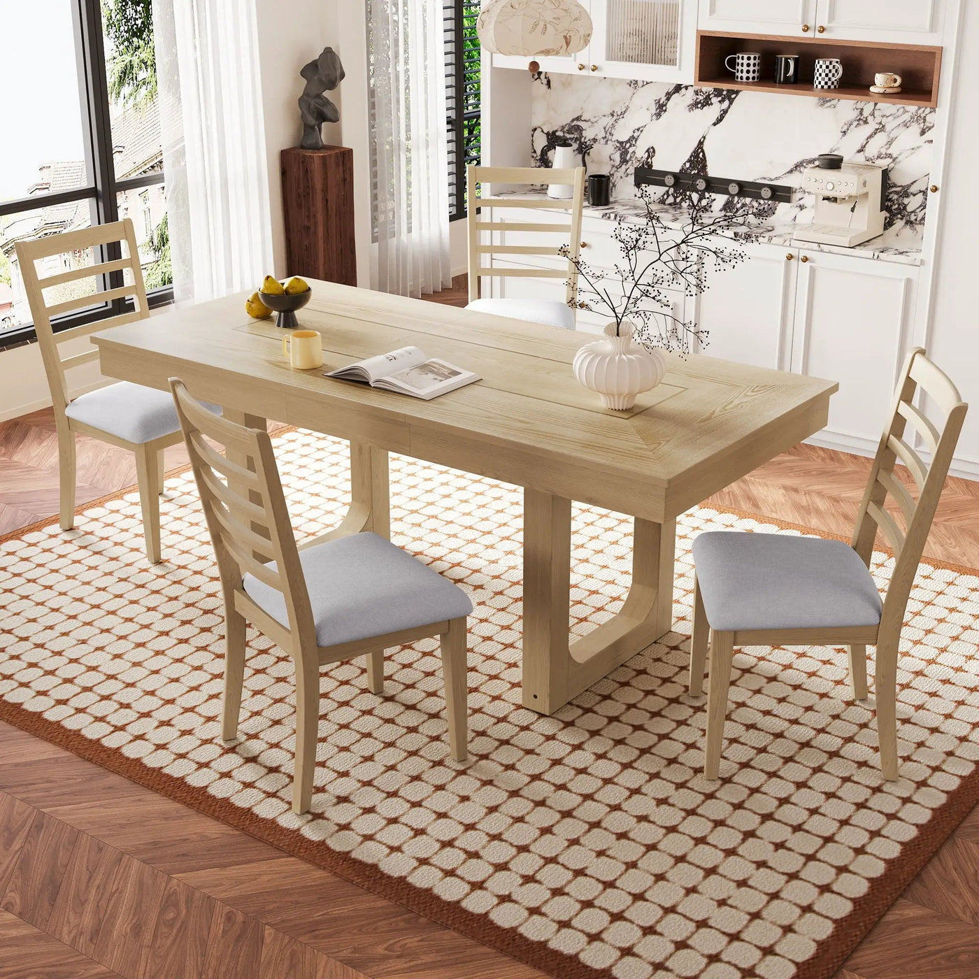 Upholstered Armless Chairs With High Ladder Back by Unique Piece Furniture