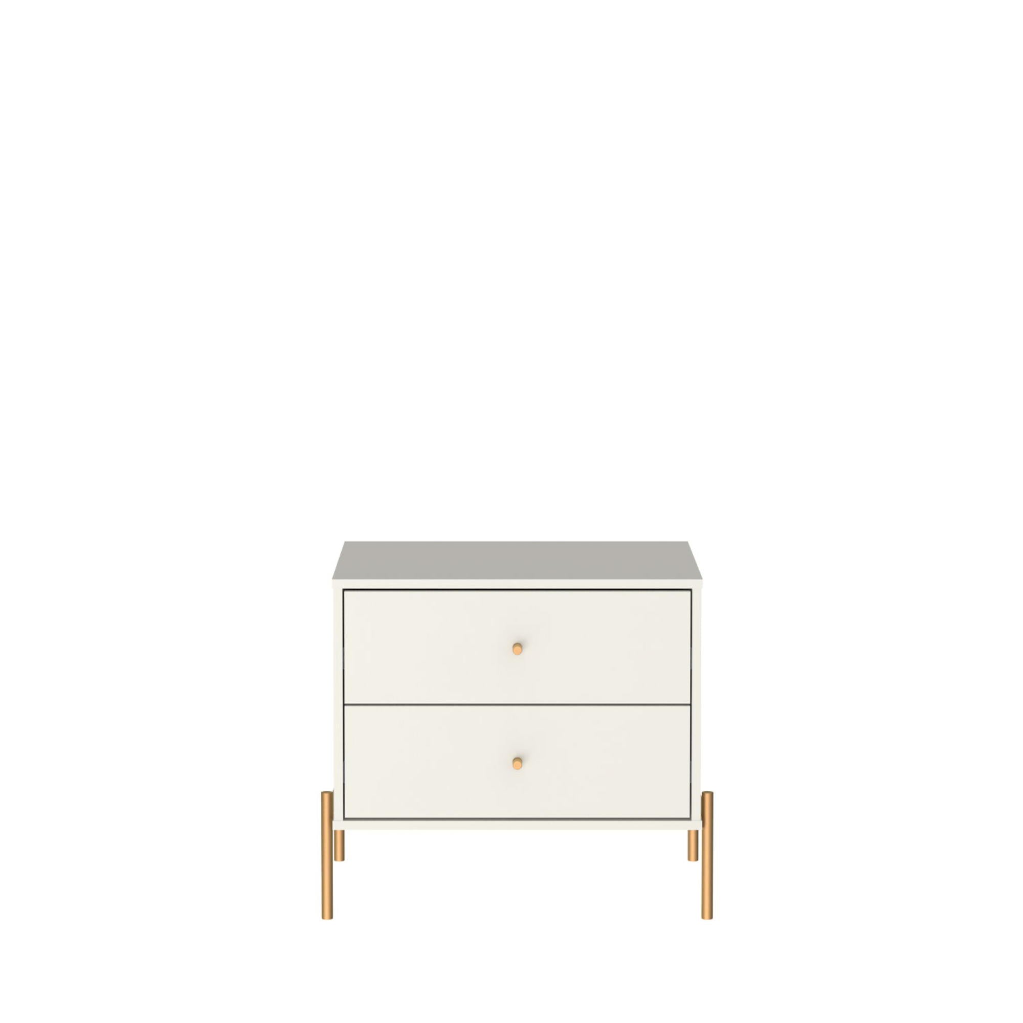 Jasper - Nightstand With 2 Drawers - Off White by HouseOfZazla