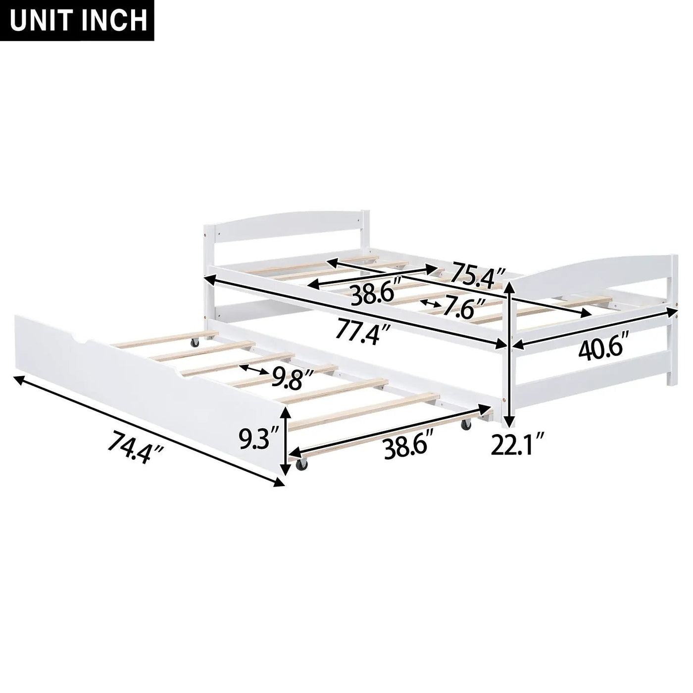 Platform Bed With Trundle by HouseOfZazla