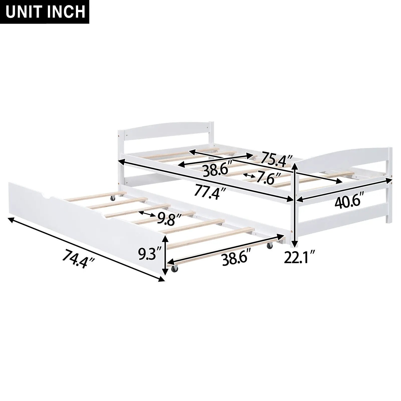 Platform Bed With Trundle