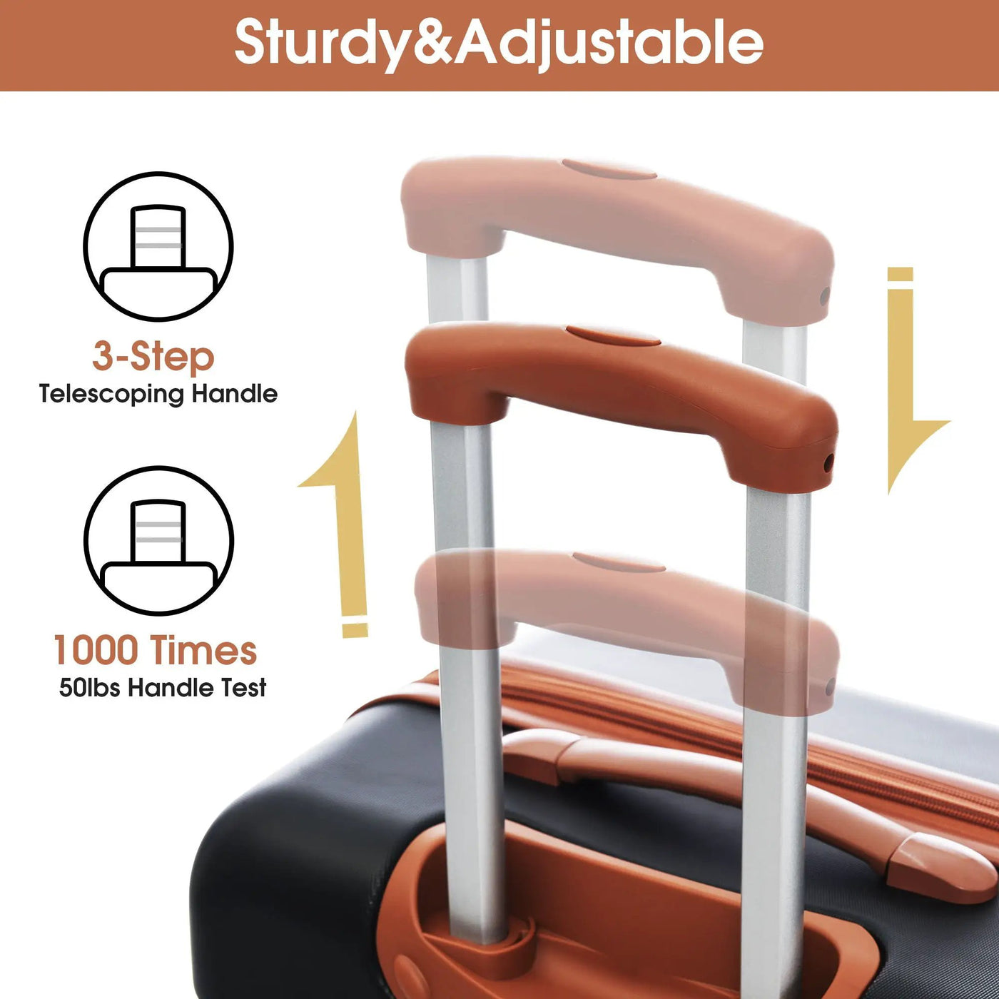 Hardshell Luggage Sets 2 Pieces + Bag Spinner Suitcase With Tsa Lock Lightweight 20" / 28" by HouseOfZazla