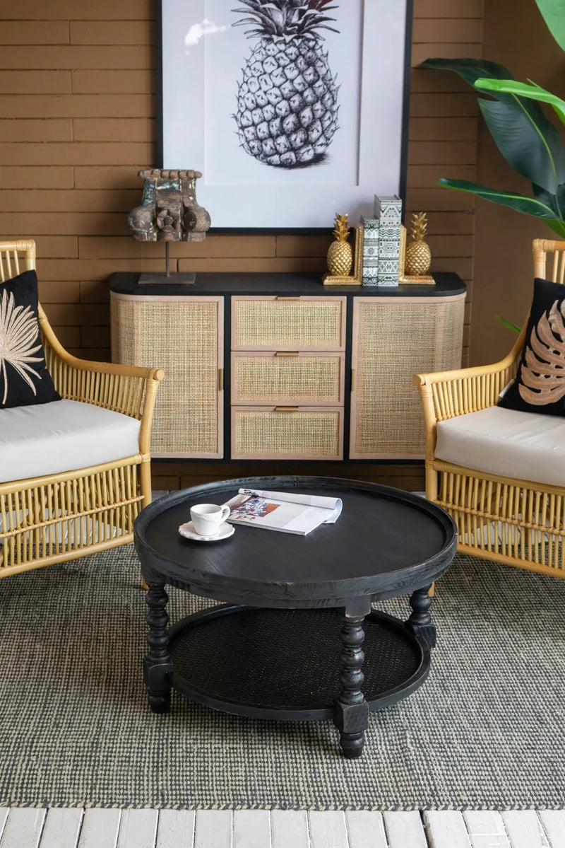 Round 2 Tiered Side Tabel, End Tabel For Lving Room Bedroom Entryway by Unique Piece Furniture