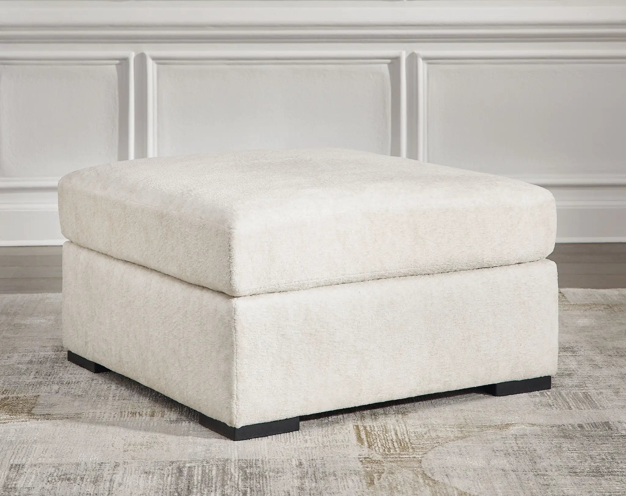 Chessington - Oversized Accent Ottoman - Ivory by Unique Piece Furniture