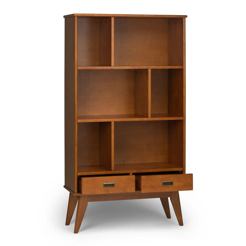 Draper - Mid Century Wide Bookcase And Storage Unit by HouseOfZazla