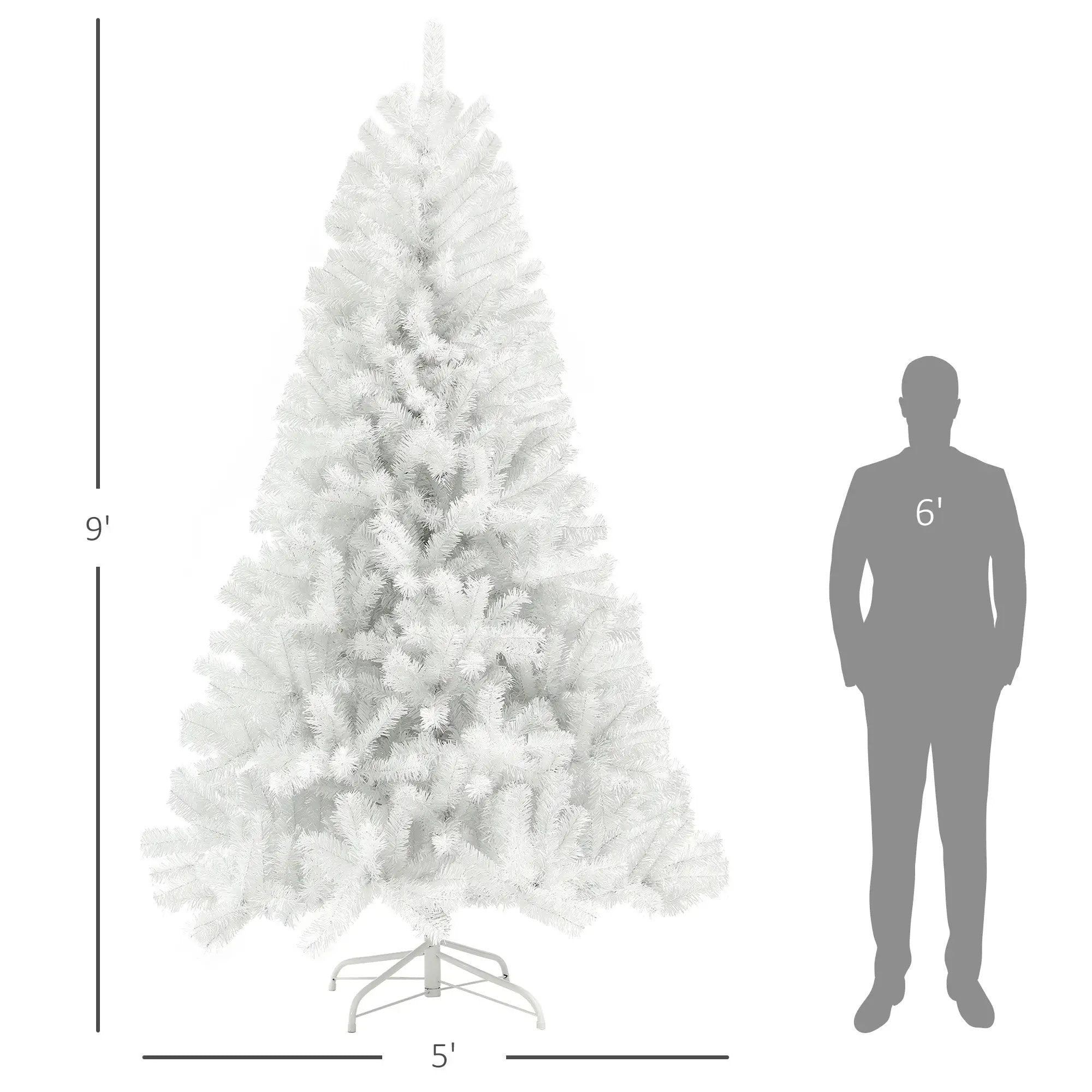 HOMCOM 9ft Tall Artificial Christmas Tree by HouseOfZazla