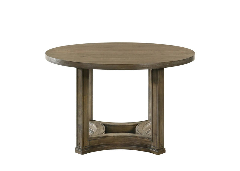 Parfield - 5 Pieces Round Dining Room Set - Light Brown / Oak by Unique Piece Furniture