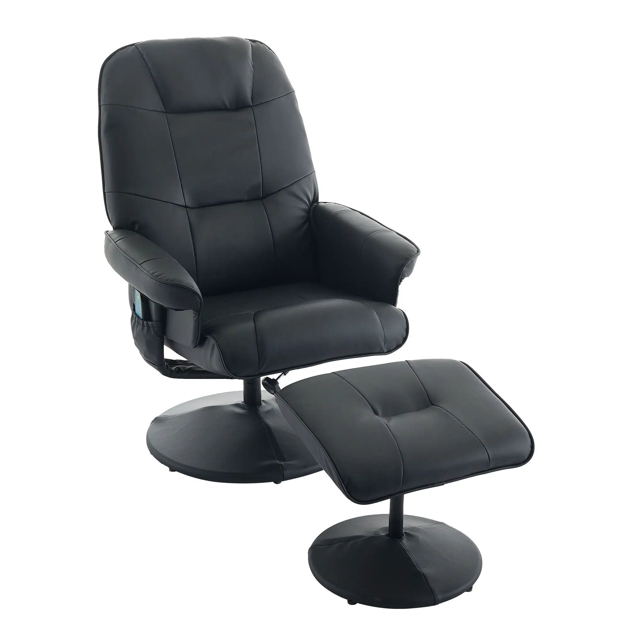 360° Swivel Reclining Chair With Wrapped Base, 5 Point Vibration Massage by Unique Piece Furniture