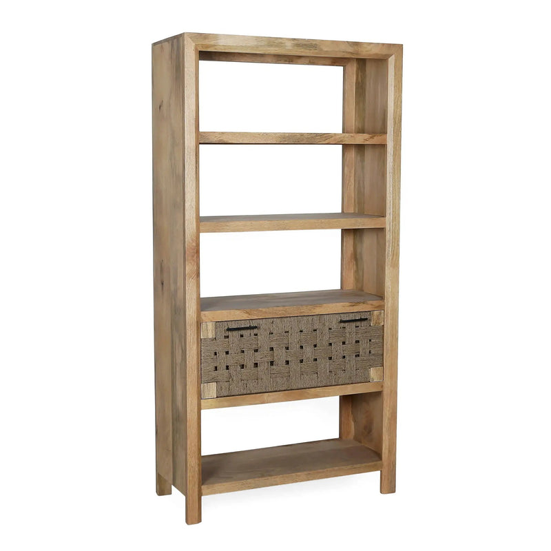 Shelf With Drawer - Beige Brown by HouseOfZazla