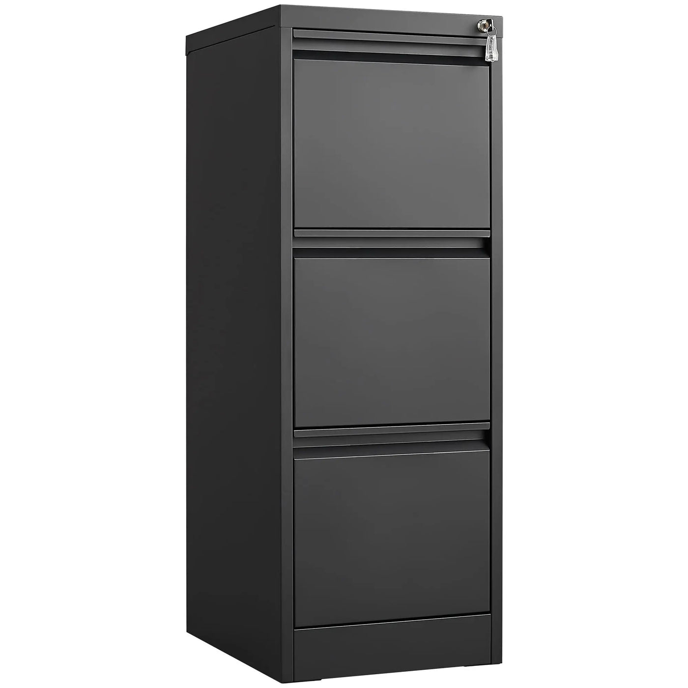 Durable Metal 3 Drawer File Cabinet With Lock For Office Storage by HouseOfZazla