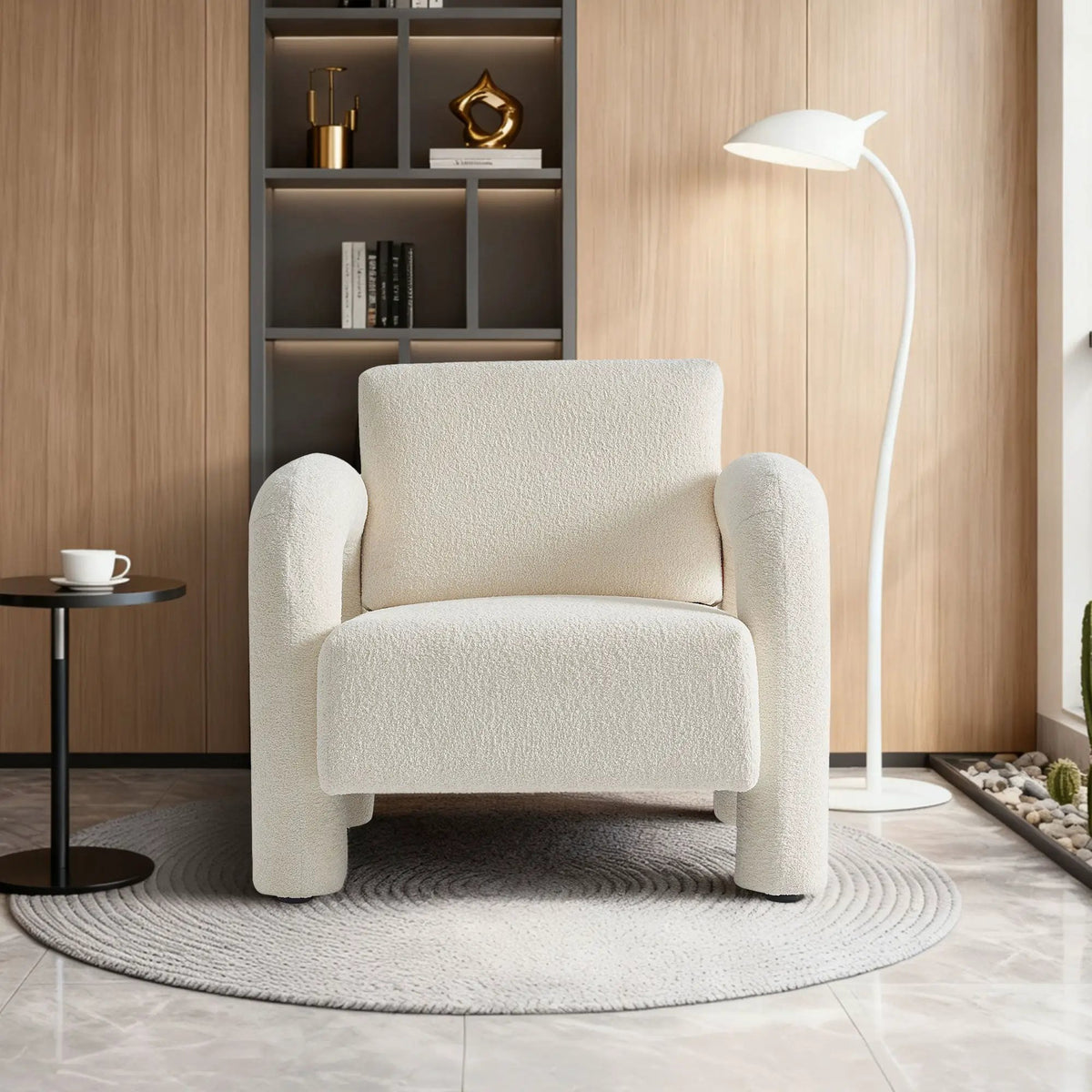 Modern Velvet Fabric Accent Chair by HouseOfZazla