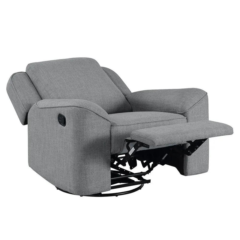 Destiny - Glider Recliner With Swivel - Gray Linen by Unique Piece Furniture