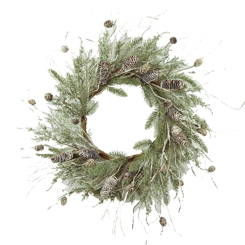 D24" Pine/Pinecone Wreath, photo 2 of 8