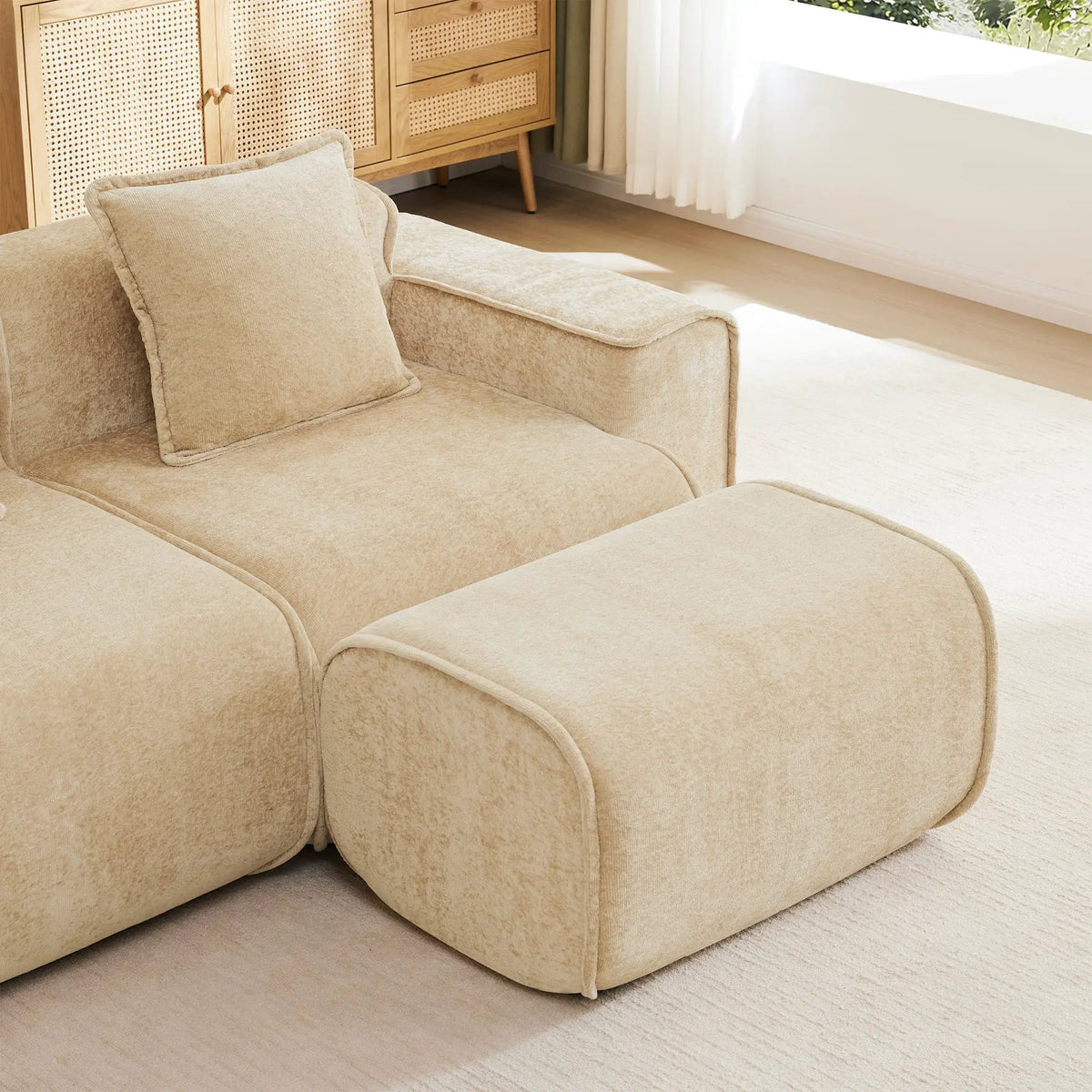 Streamlined Design Modular 2 Seat L Shape Sectional Sofa by HouseOfZazla