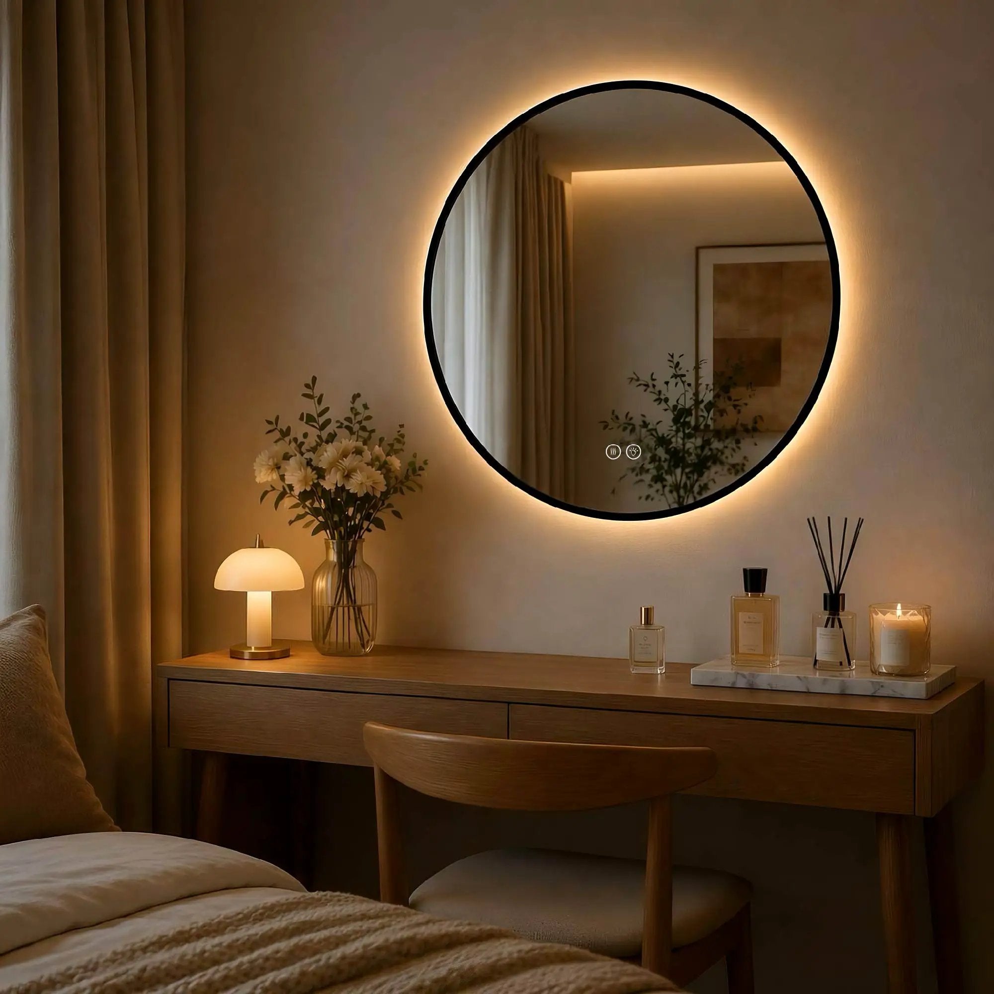 24" Round Bathroom Mirror by HouseOfZazla