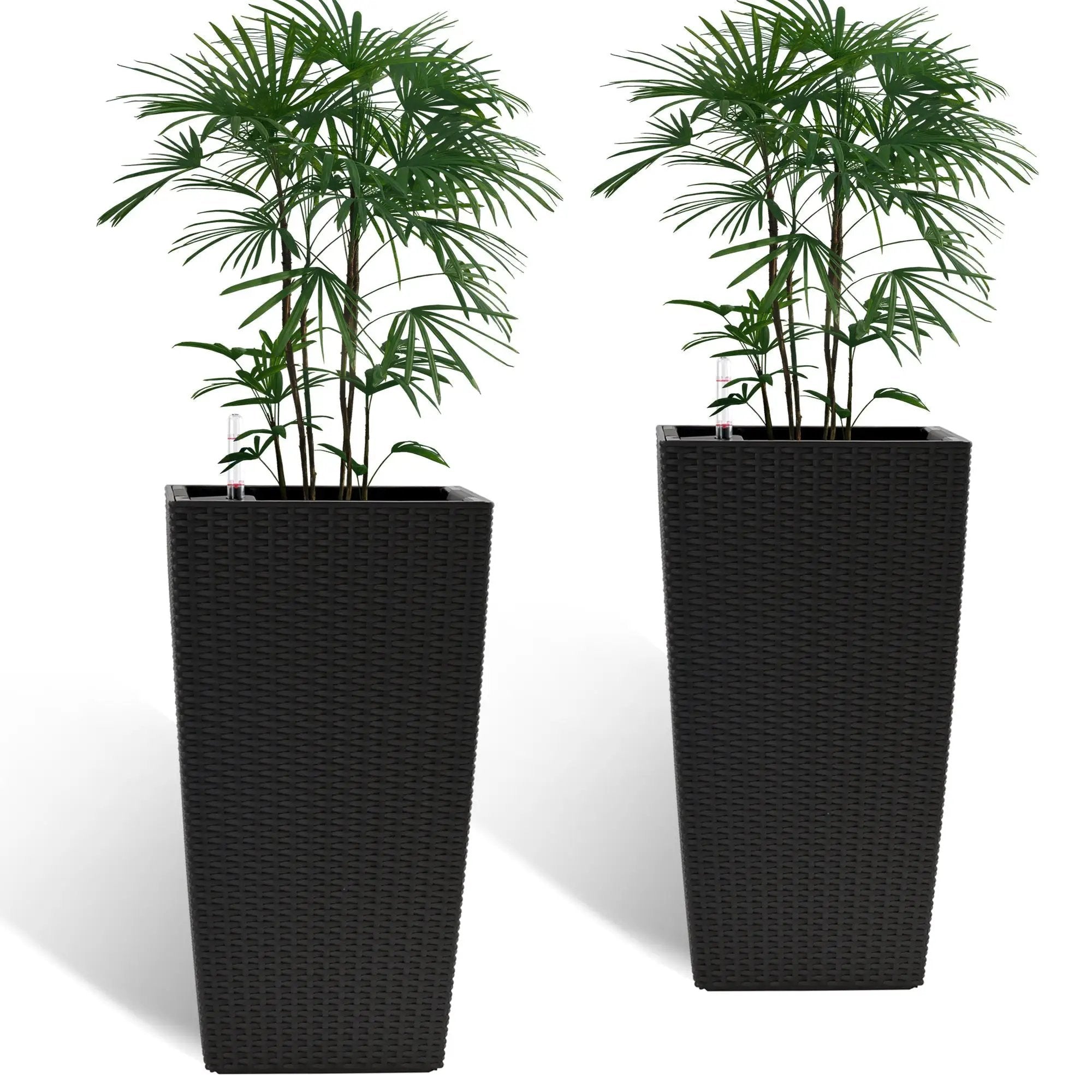 Pack of 2 Square Planters with Automatic Watering System by HouseOfZazla