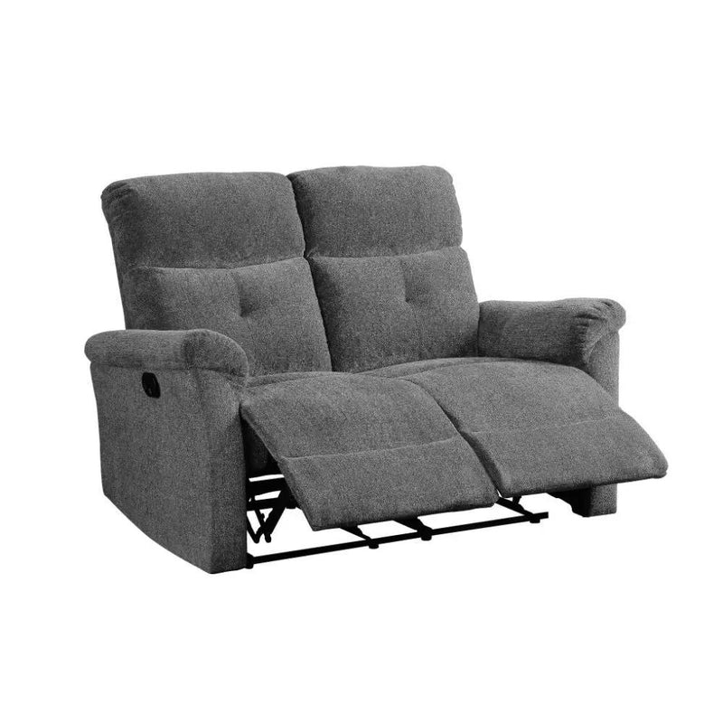 Treyton - Motion Loveseat - Gray Chenille by Unique Piece Furniture