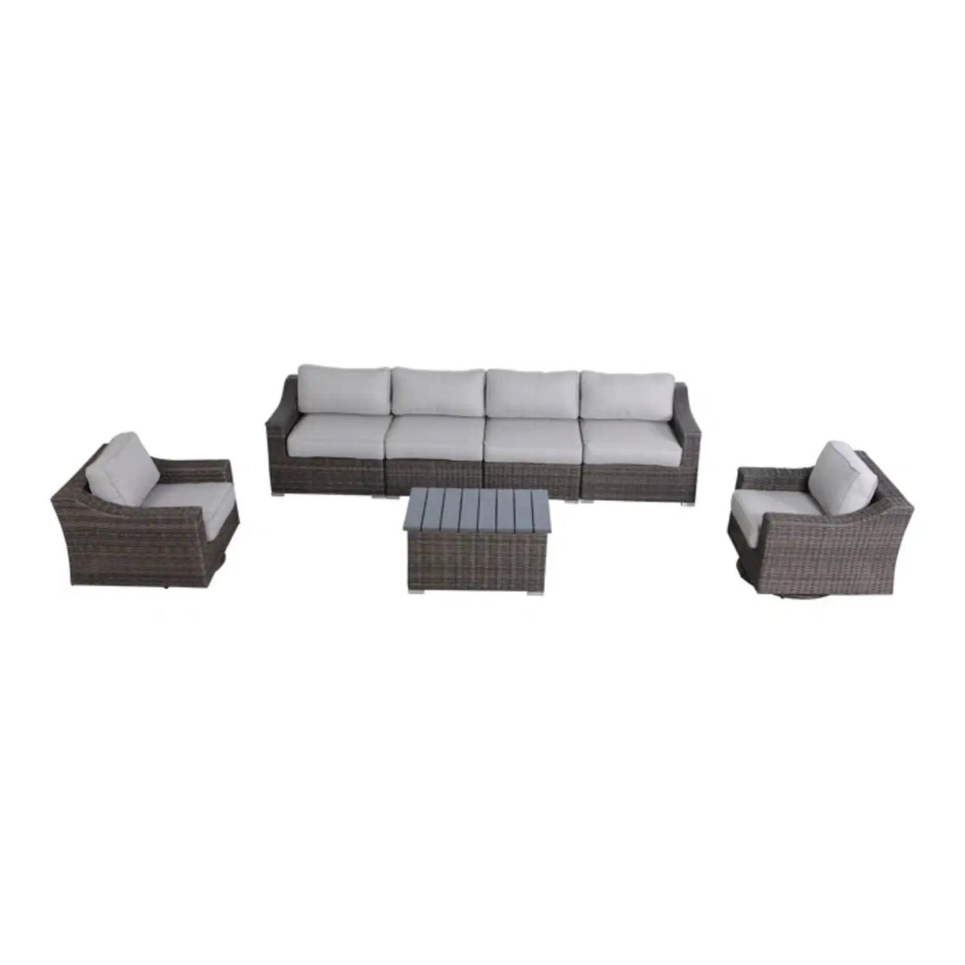 Stylish Sofa Seating Group With Cushions Perfect For Outdoor Gatherings by Unique Piece Furniture