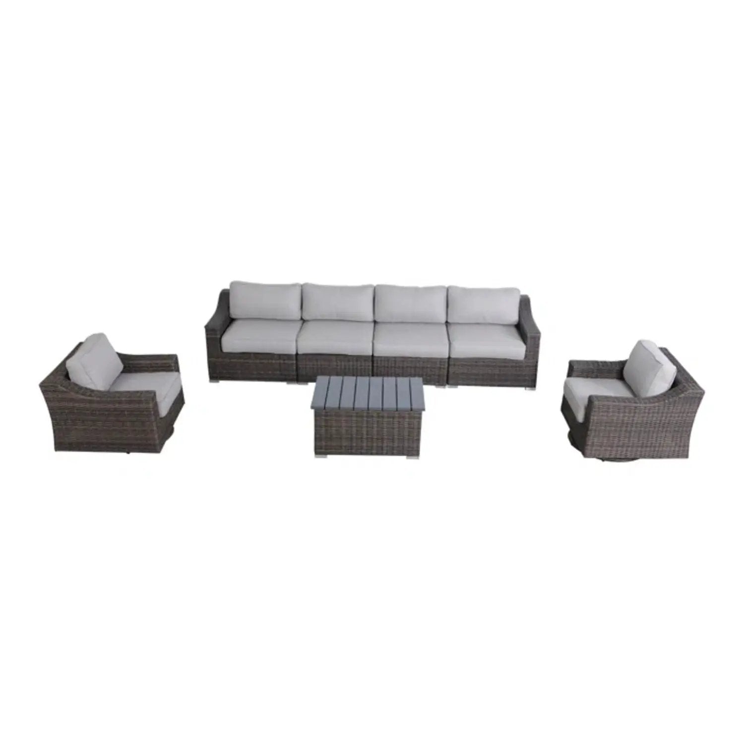 Stylish Sofa Seating Group With Cushions Perfect For Outdoor Gatherings by HouseOfZazla