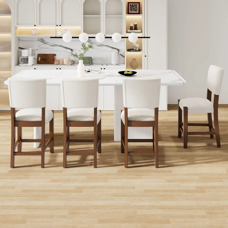 Mid Century Modern Bar Stools, Upholstered Counter Chairs by Unique Piece Furniture