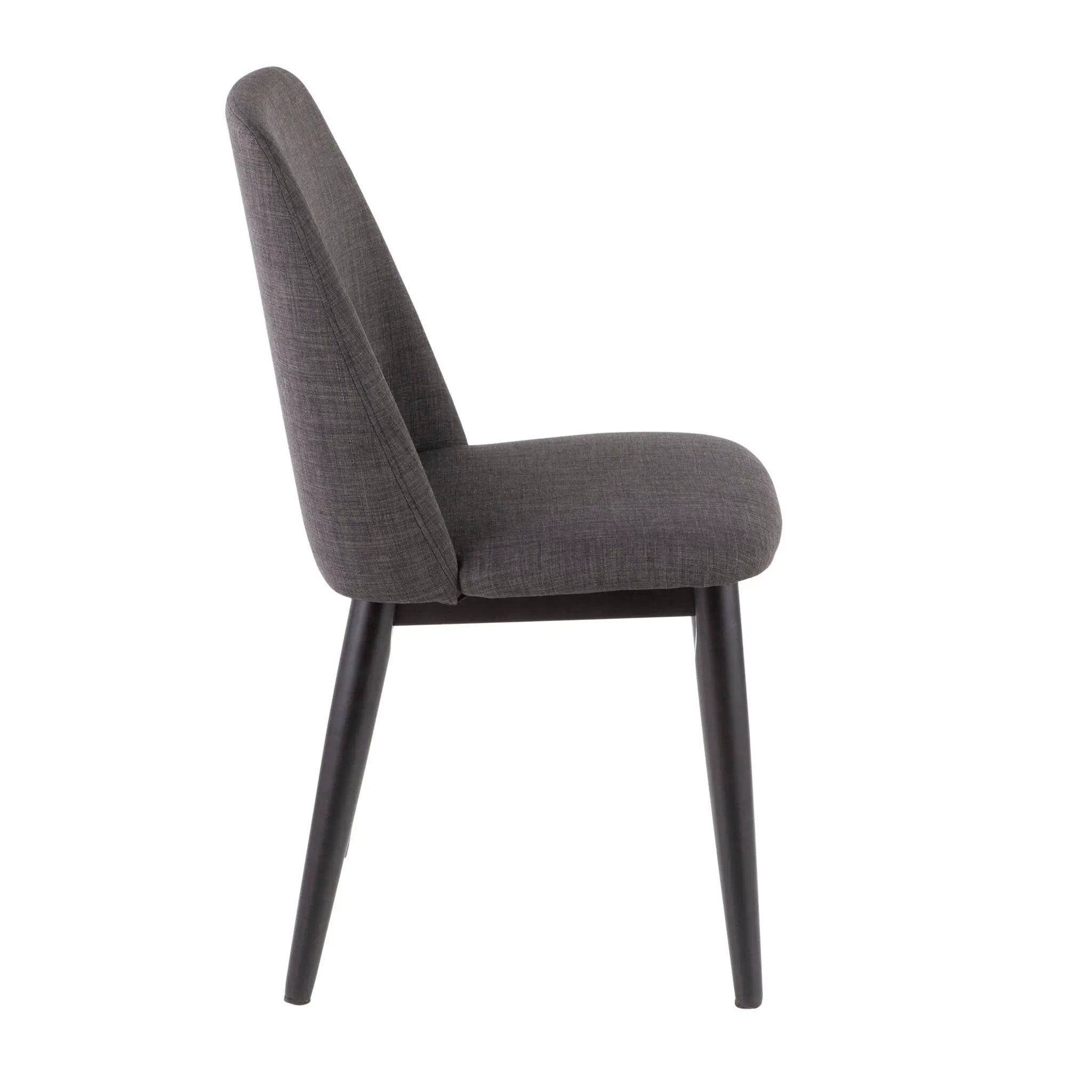 Tintori - Contemporary Dining Chair (Set of 2) - Charcoal by HouseOfZazla
