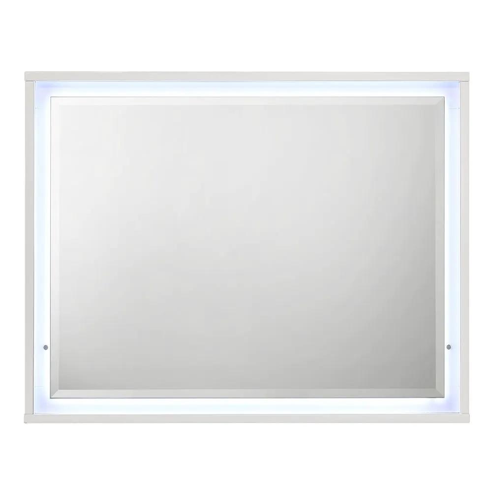 Esther - Mirror With LED - White / Silver by Unique Piece Furniture