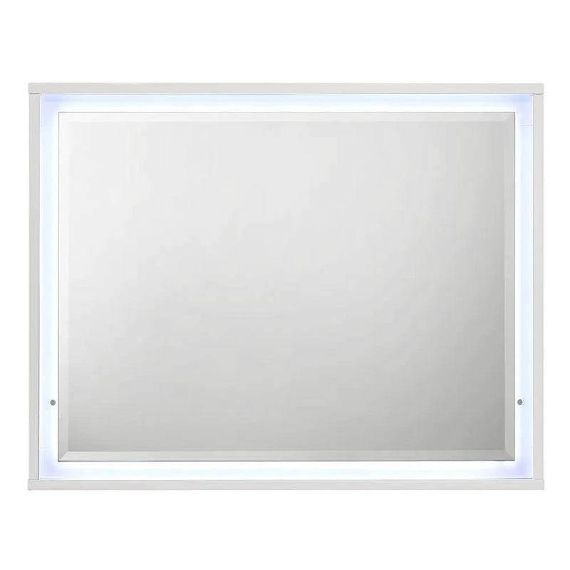 Esther - Mirror With LED - White / Silver by Unique Piece Furniture