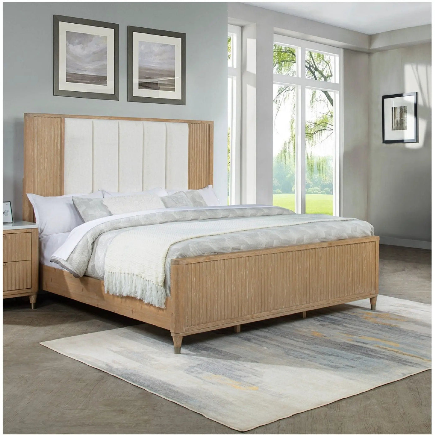 High Headboard Bed by Unique Piece Furniture