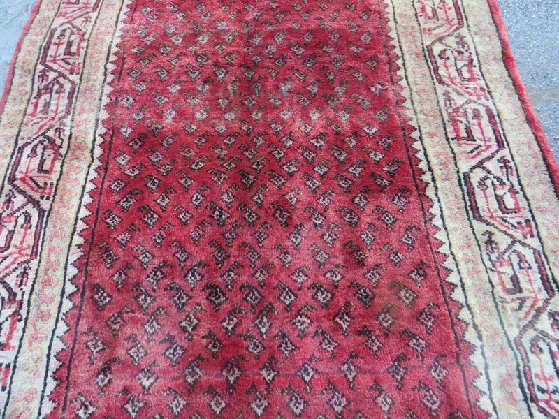 3'7"X 10' Antique Handmade India Oriental Paisley Wool Runner Rug Vegy # 31 by Jewel Rugs