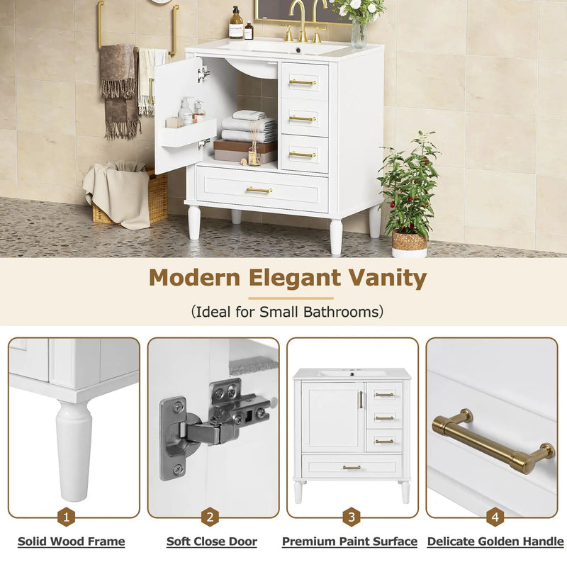 Traditional Bathroom Vanity Set With Soft Close Doors by Unique Piece Furniture