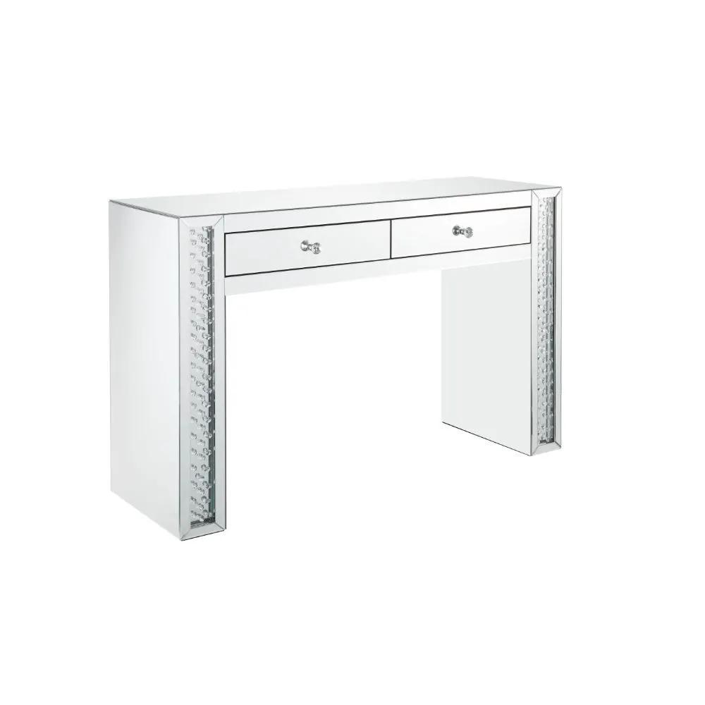 Nysa - Vanity Desk - Mirrored & Faux Crystals by Unique Piece Furniture