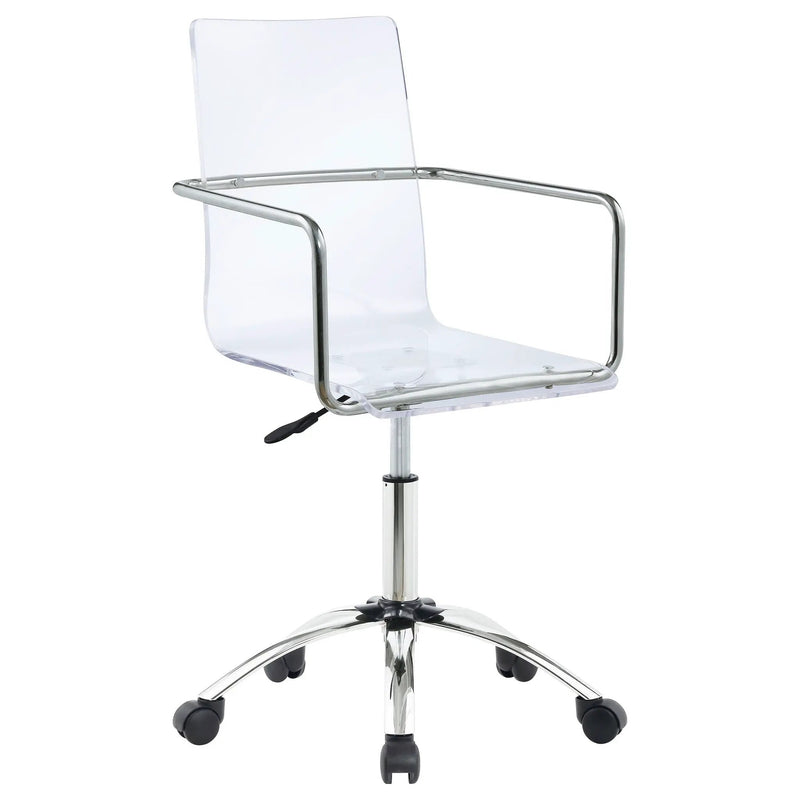 Amaturo Acrylic Adjustable Home Office Desk Chair Clear by Unique Piece Furniture