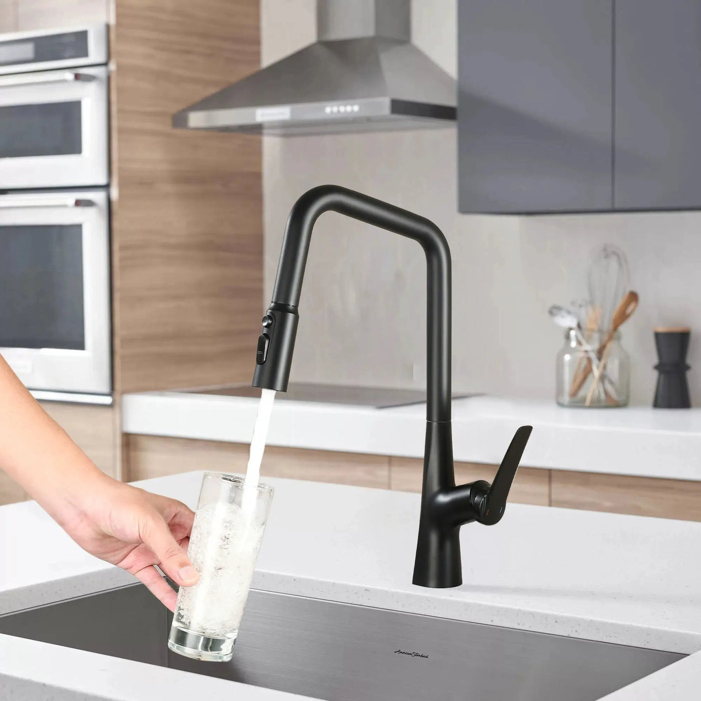 Professional Kitchen Faucet With 3 Function 360 Sprayer And 1 Touch Switching by HouseOfZazla