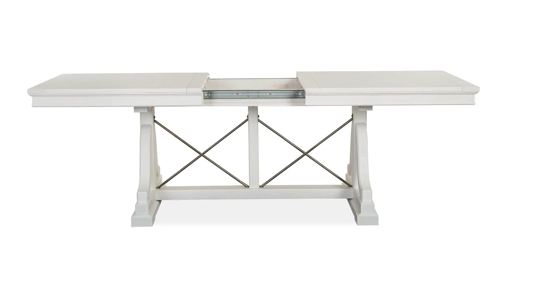 Heron Cove - Trestle Dining Table - Chalk White by Unique Piece Furniture