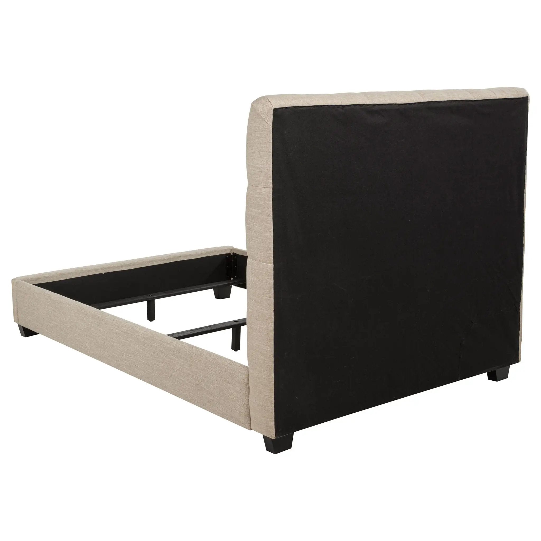 Chloe Upholstered Full Panel Bed Oatmeal by Unique Piece Furniture