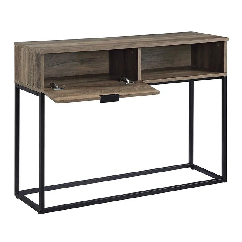 Galeno - Writing Desk - Rustic Oak & Black by Unique Piece Furniture