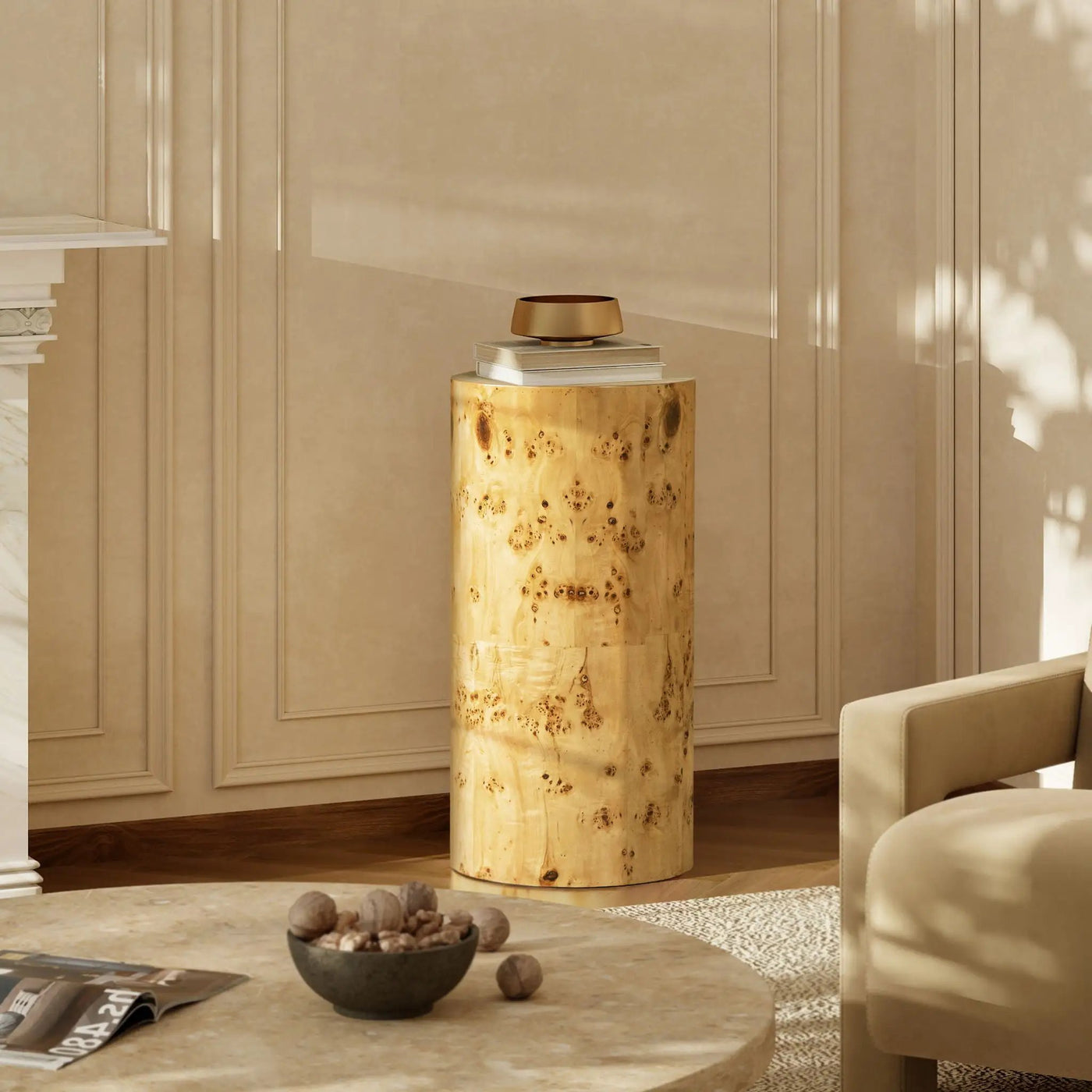 Nebula - Accent Pillar Side Table by HouseOfZazla