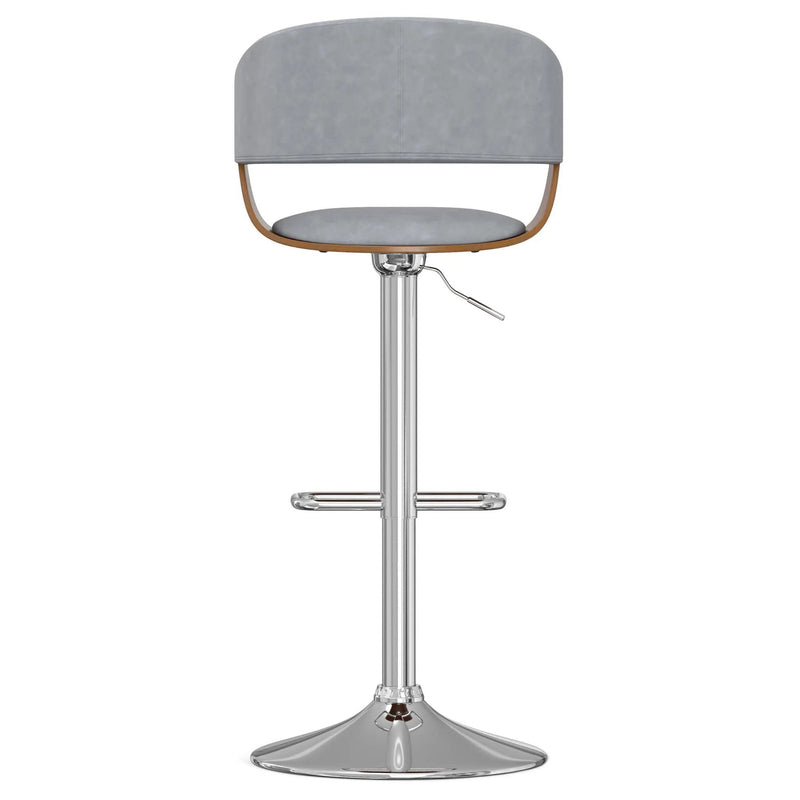 Lowell - Adjustable Swivel Bar Stool - Stone Gray by HouseOfZazla