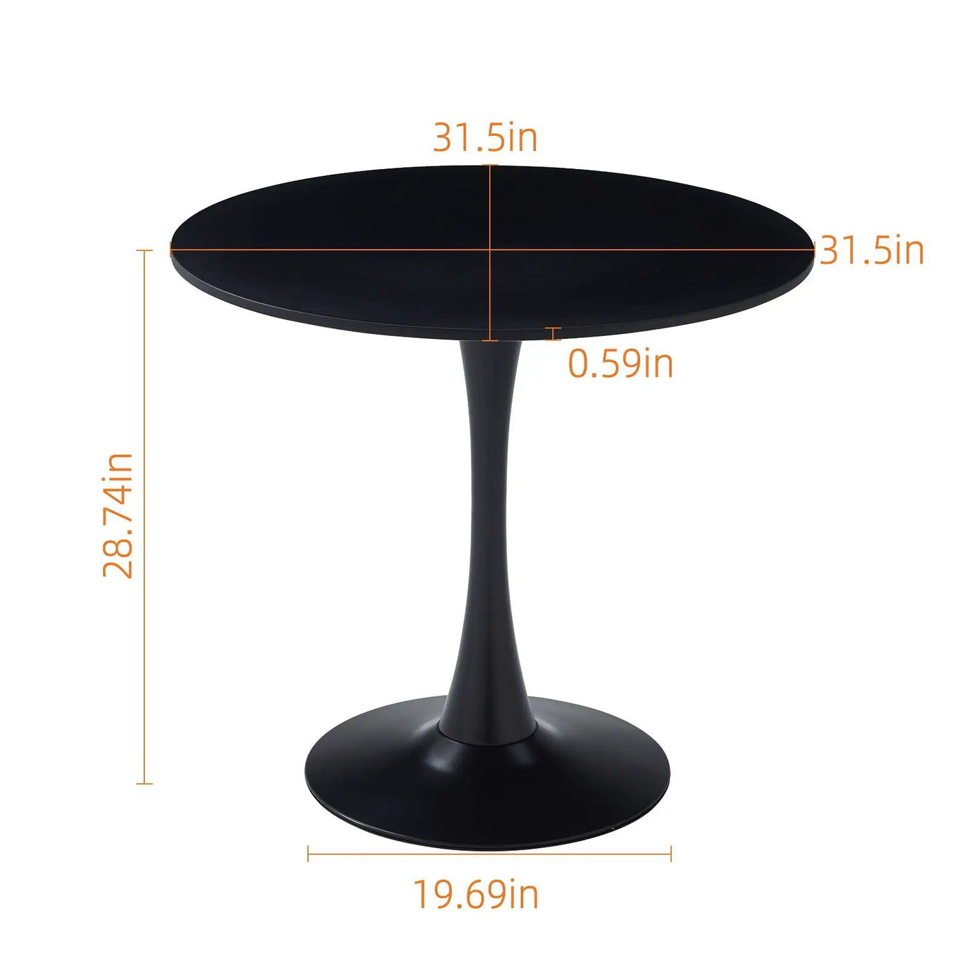 Round Dining Table With Tulip Style Base by HouseOfZazla
