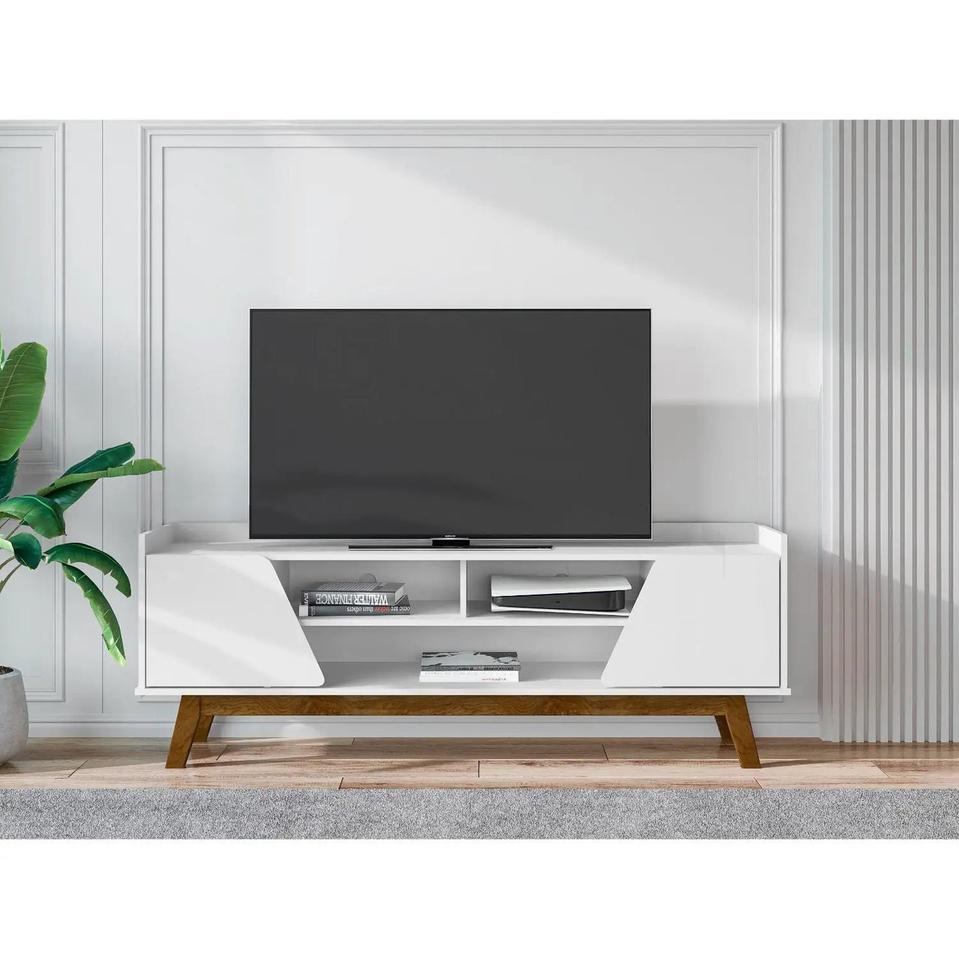 Marcus - TV Stand With 5 Shelves by HouseOfZazla